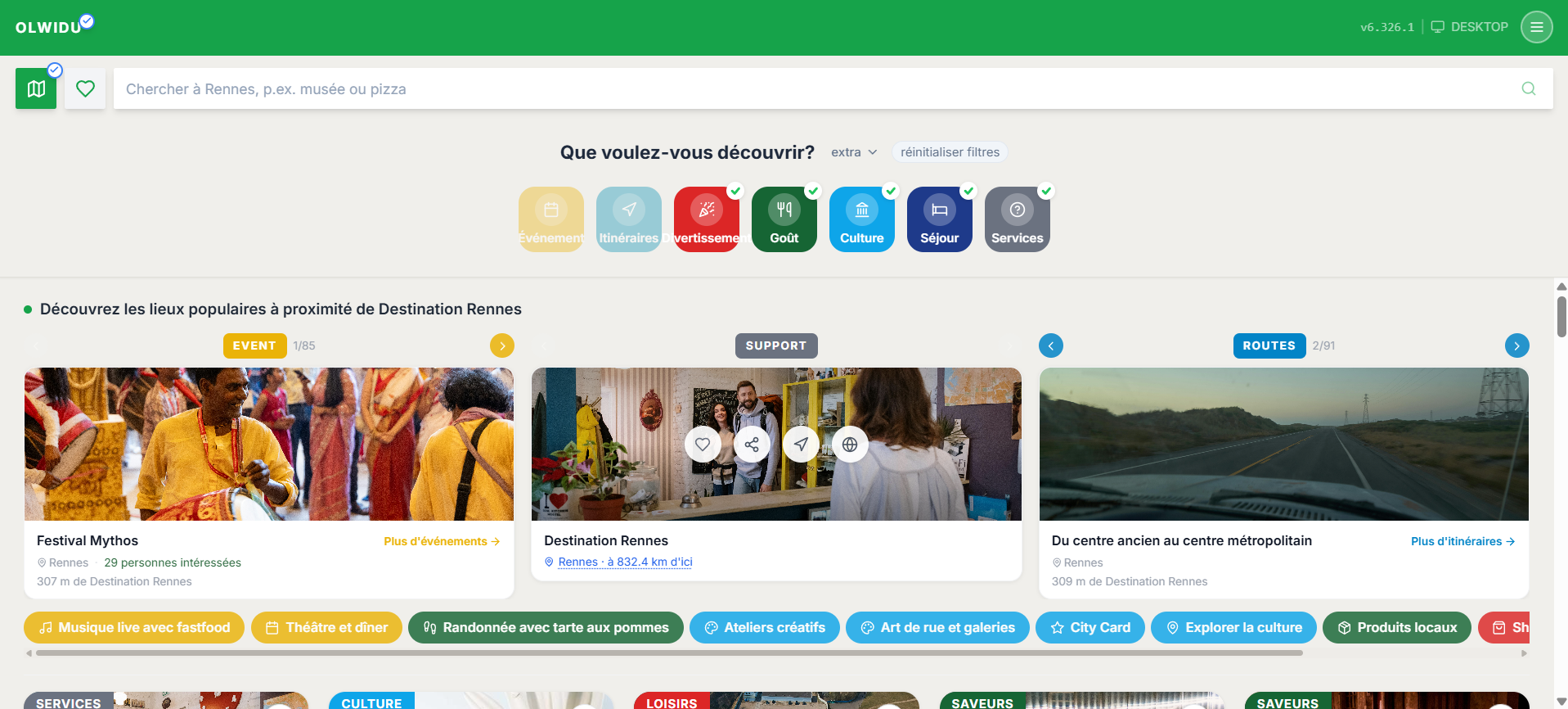 Olwidu MVP app screenshot